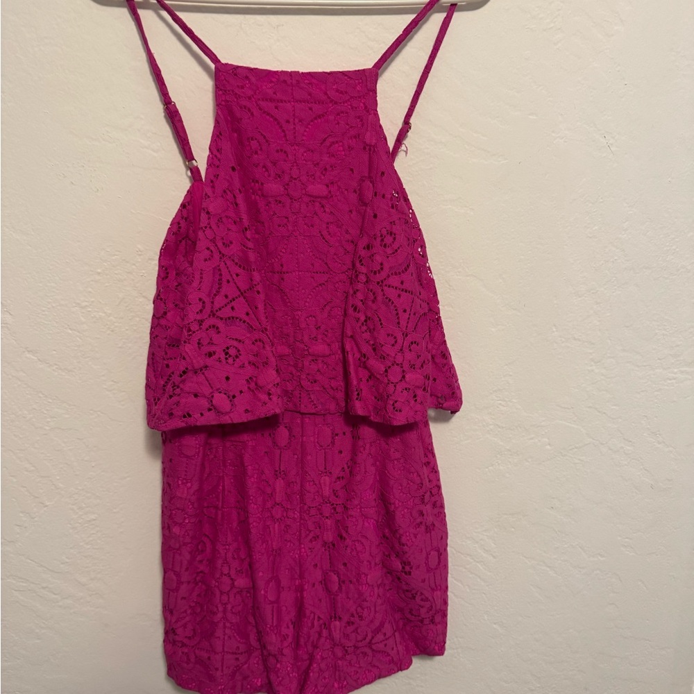 Lilly Pulitzer Vibrant Pink romper